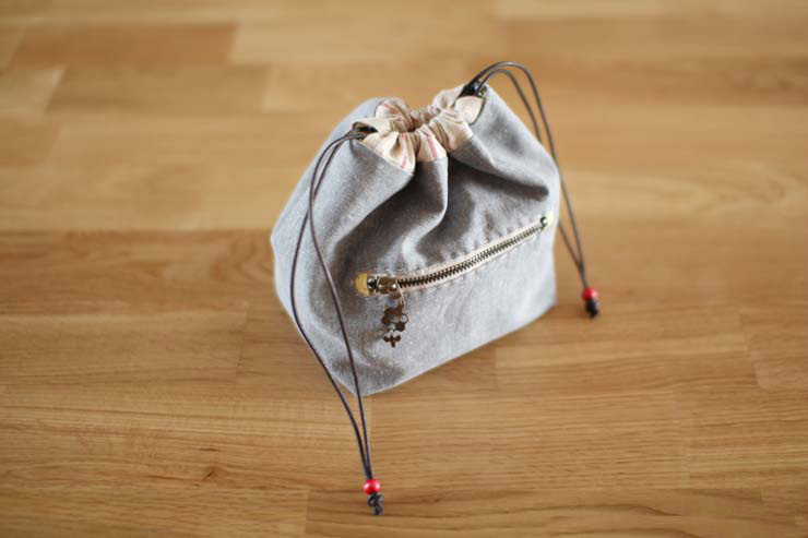 cordão Handmade lancheira bag, bolsa, saco pequeno